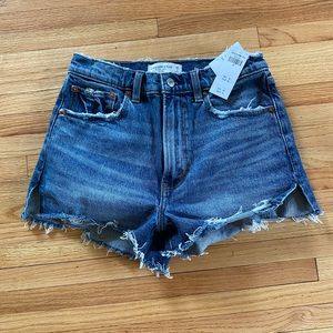 Abercrombie & Fitch High Rise Mom Jean Shorts